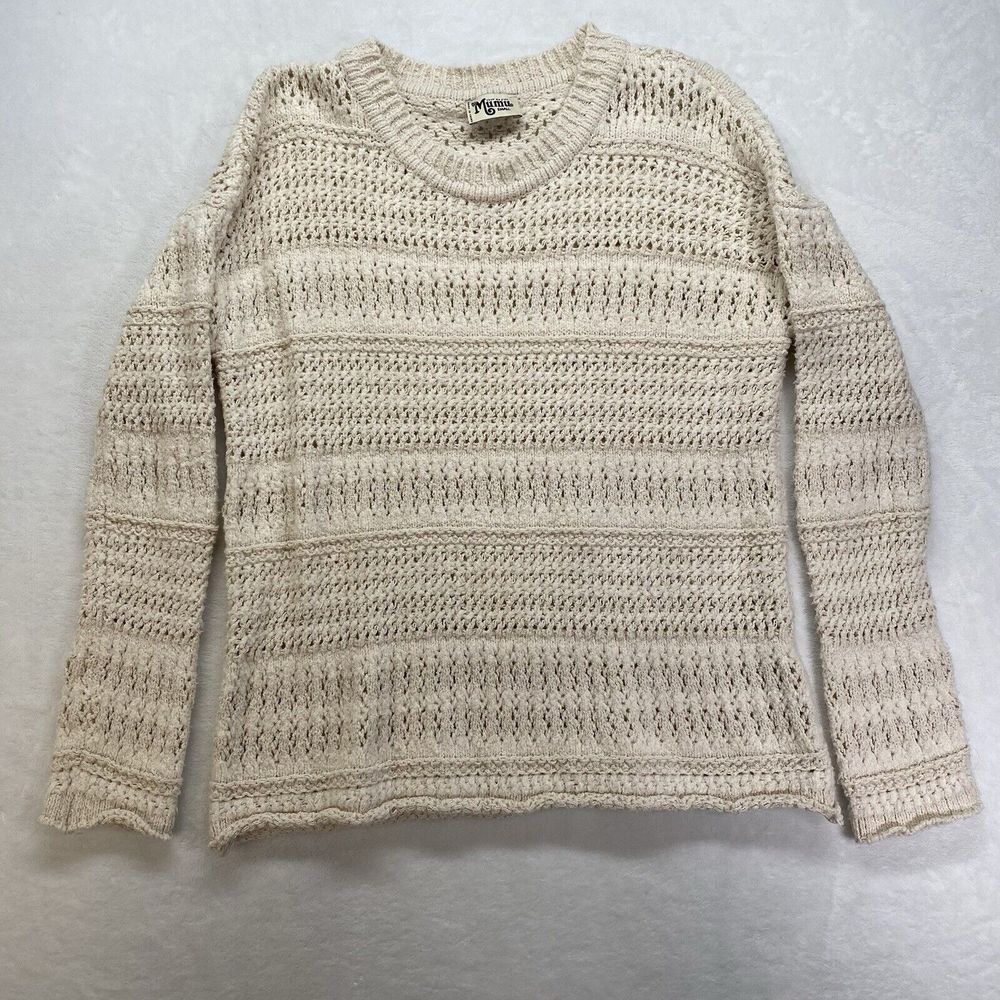 Show Me Your Mumu Sweater Womens small Jax Pullover Cream de la cream